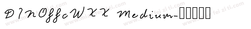 DINOffcWXX Medium字体转换